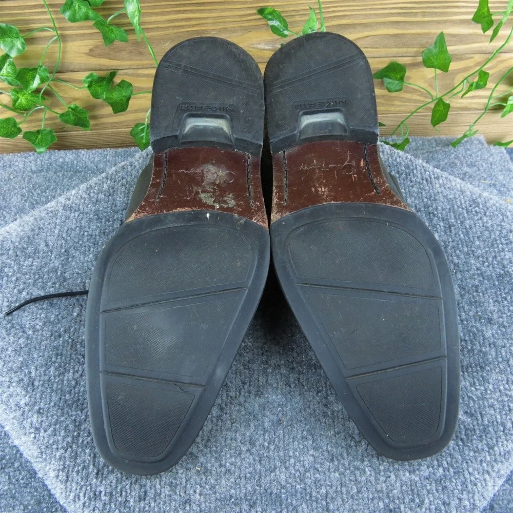Cole Haan C05555 Men Derby Oxfords Shoes Black Leather Lace Up Size‎ 11.5 Medium
